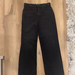 We The Free Charcoal Button-Fly Jeans